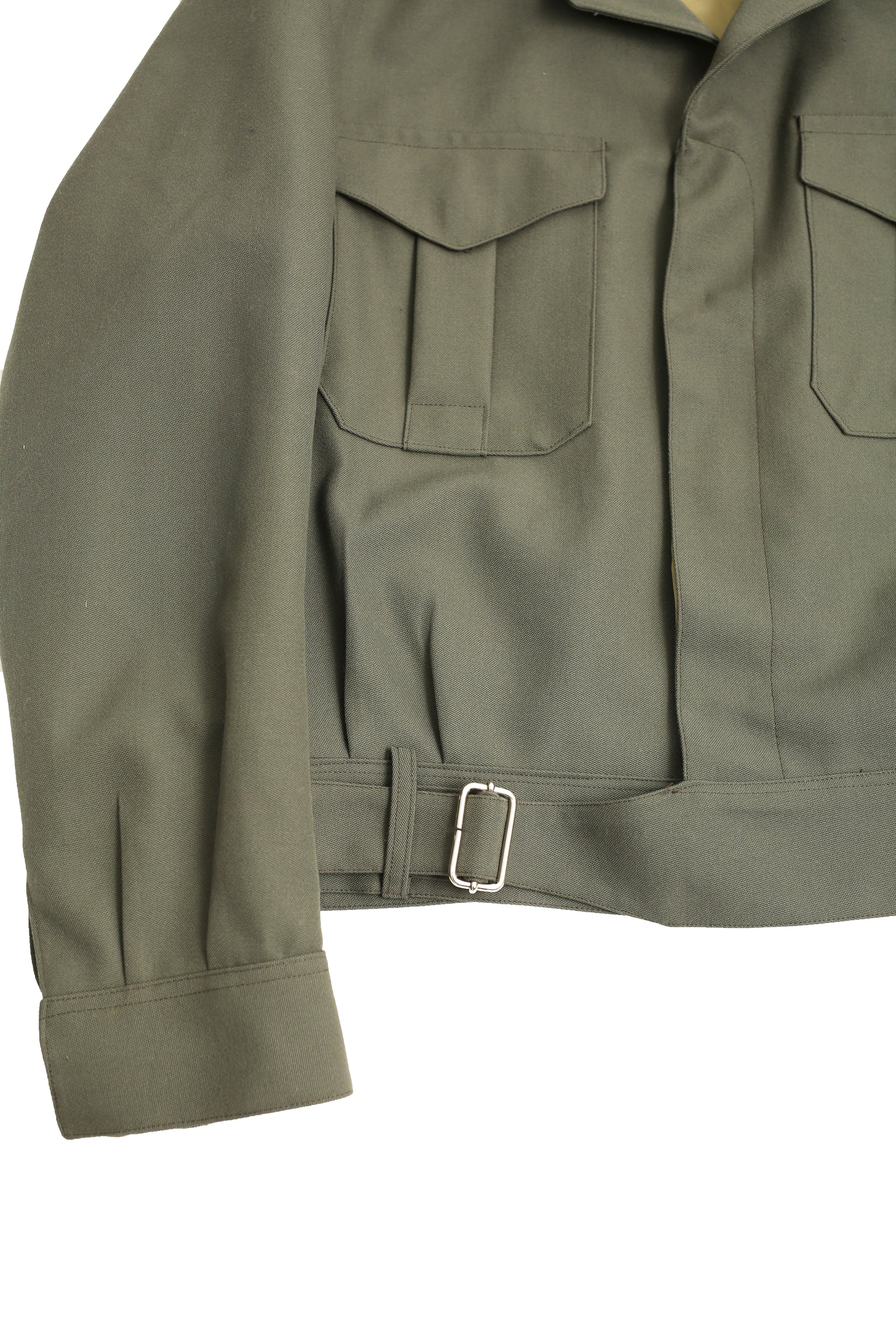 BELTED SHORT EPAULET JACKET