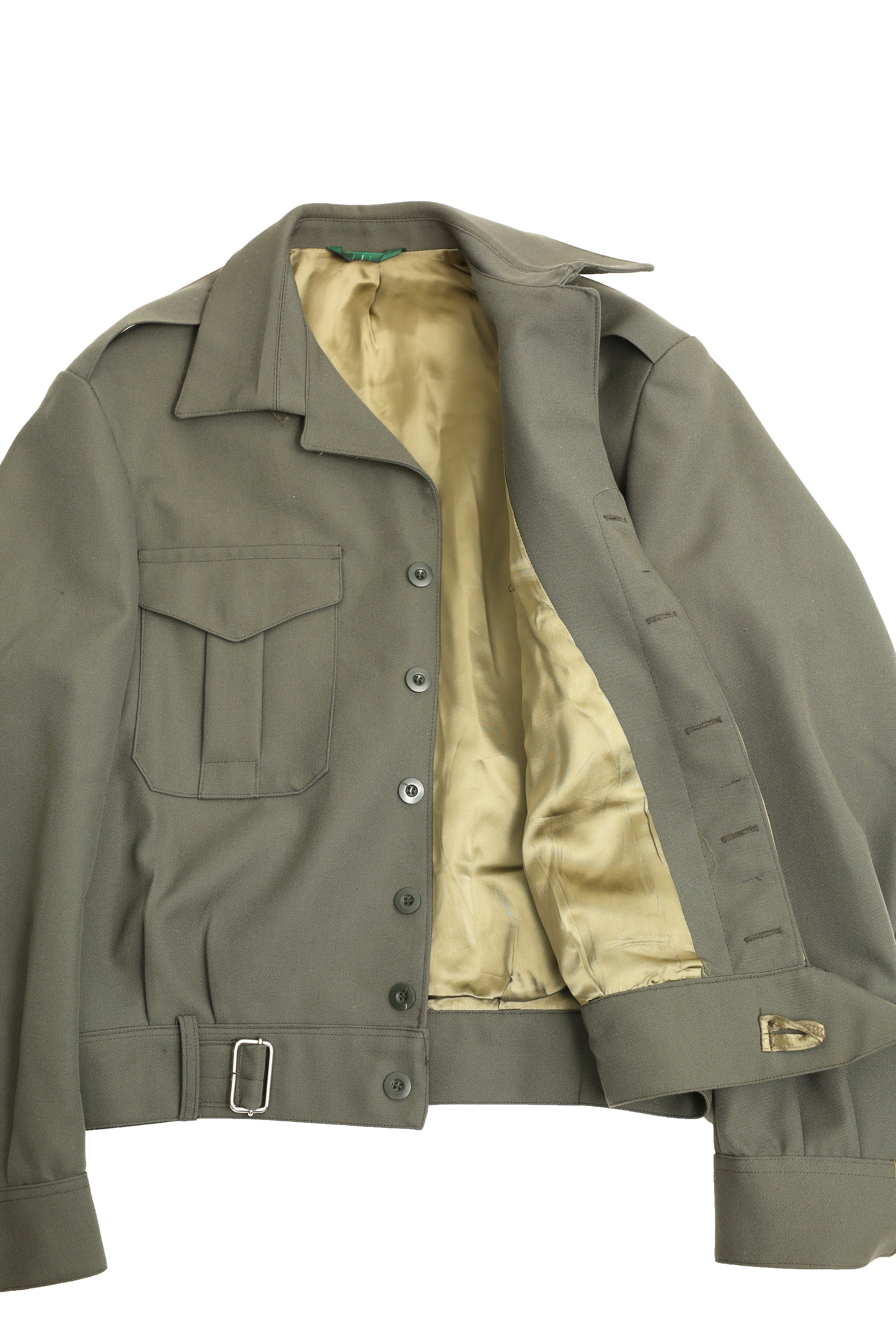 BELTED SHORT EPAULET JACKET