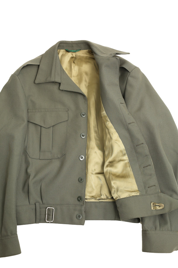 BELTED SHORT EPAULET JACKET