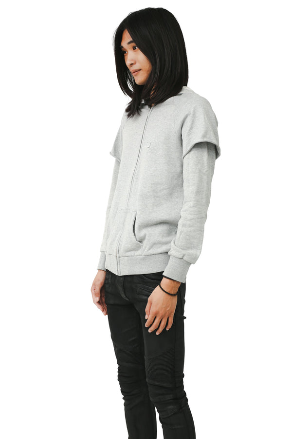 LAYERED ZIP HOODIE