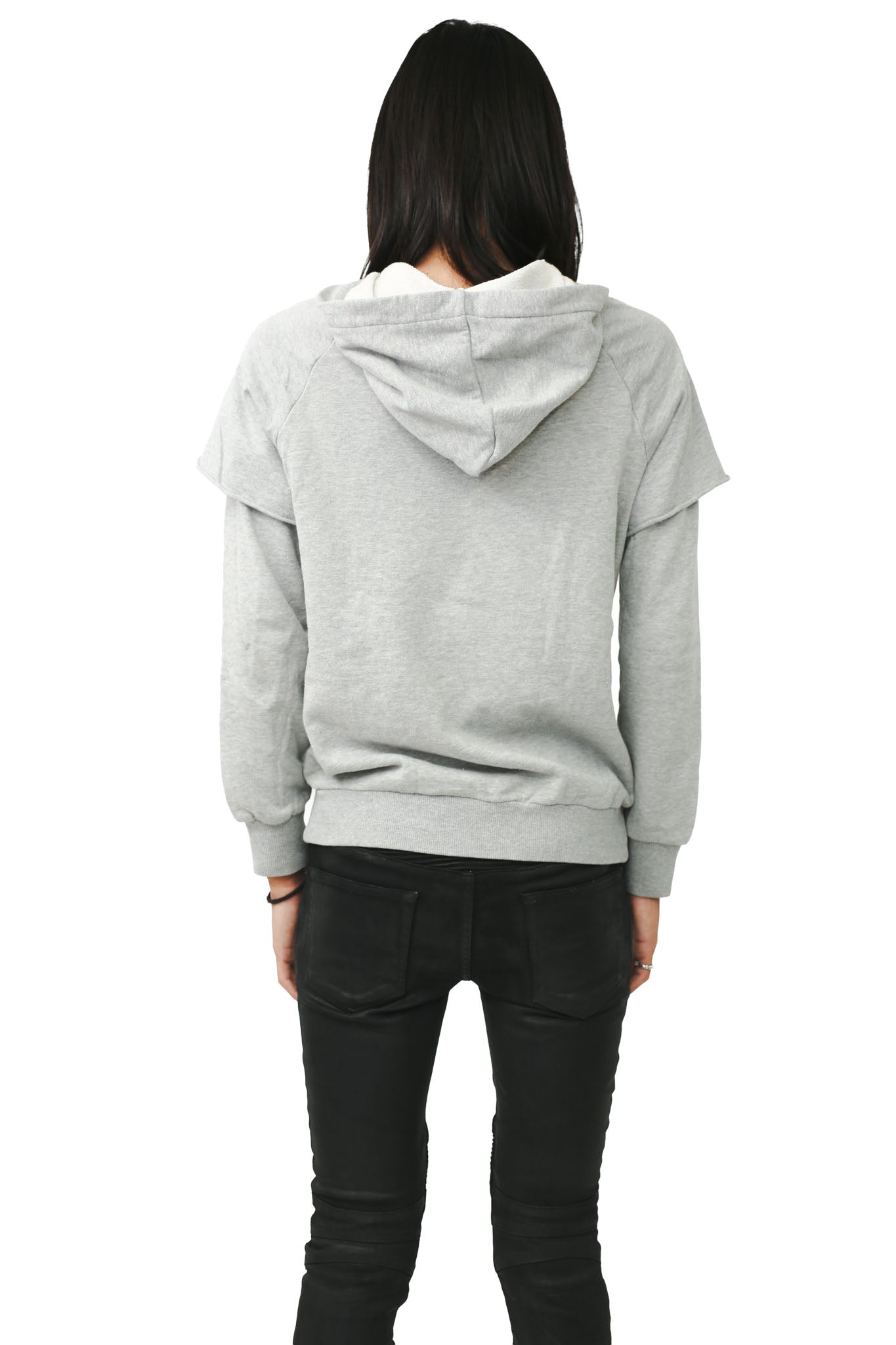 LAYERED ZIP HOODIE