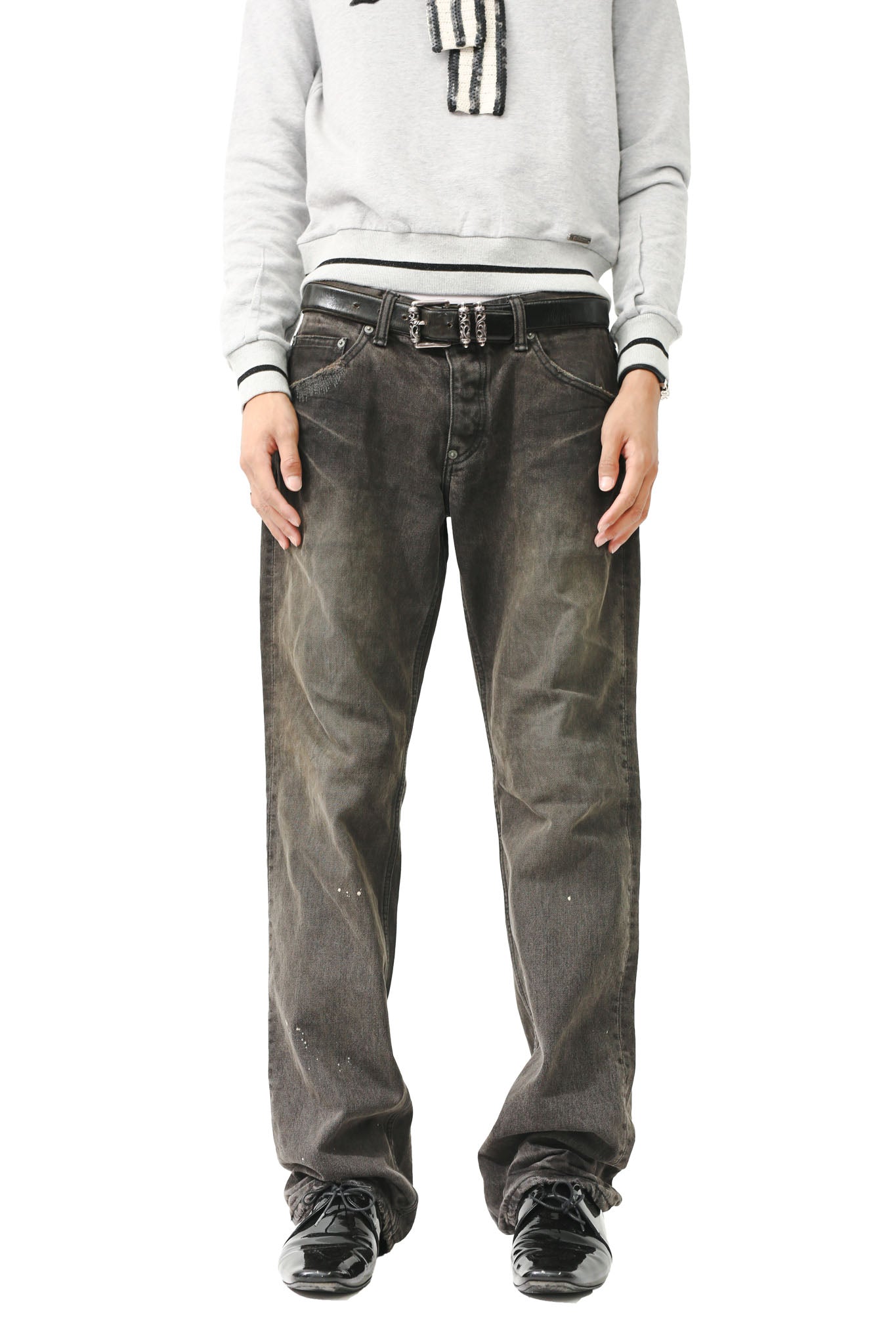 STRAIGHT FADED JEANS