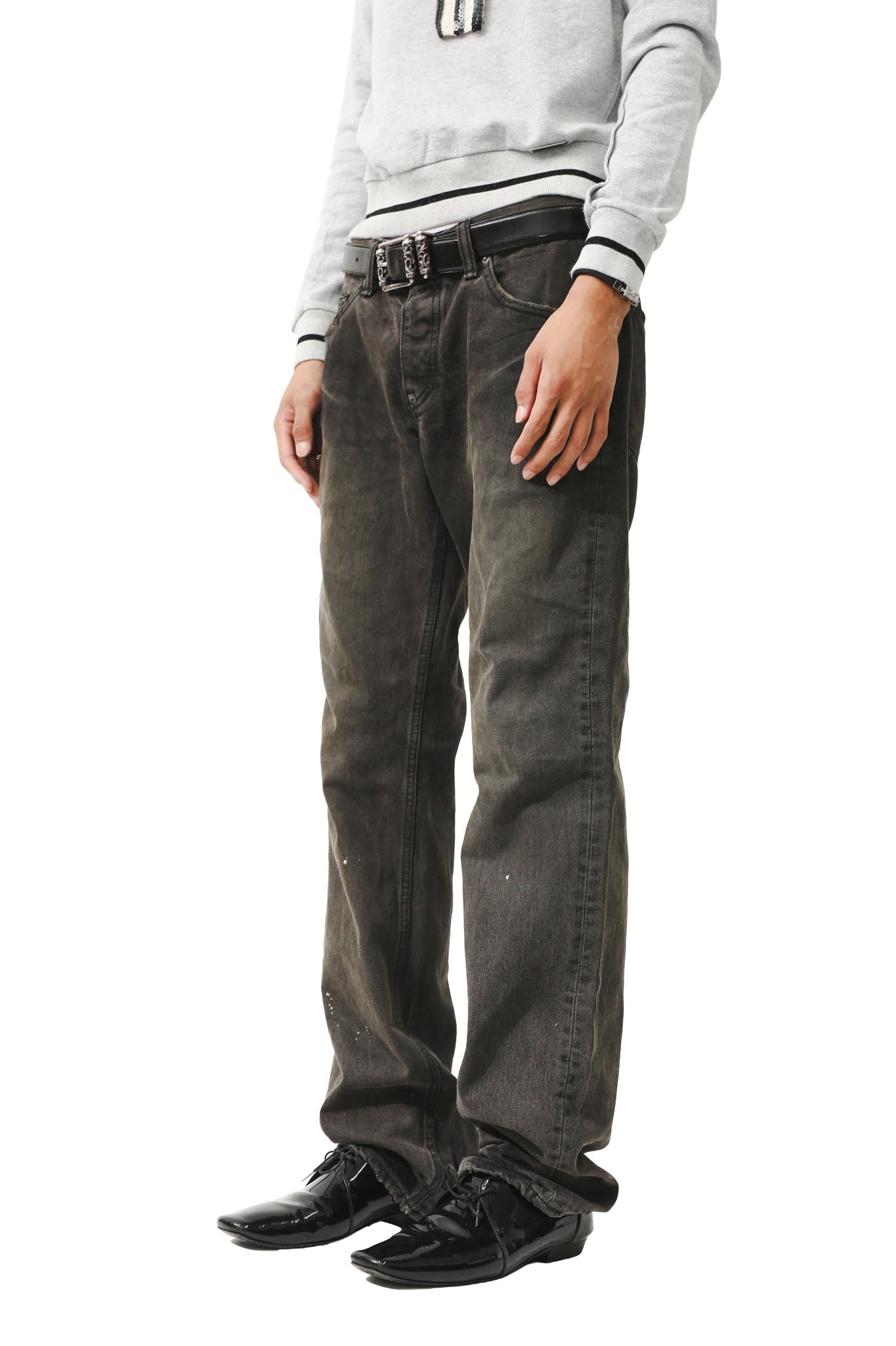 STRAIGHT FADED JEANS