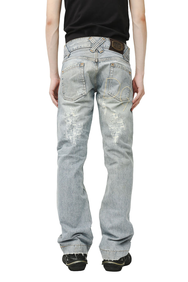 D&G - CRASHED STRAIGHT JEANS