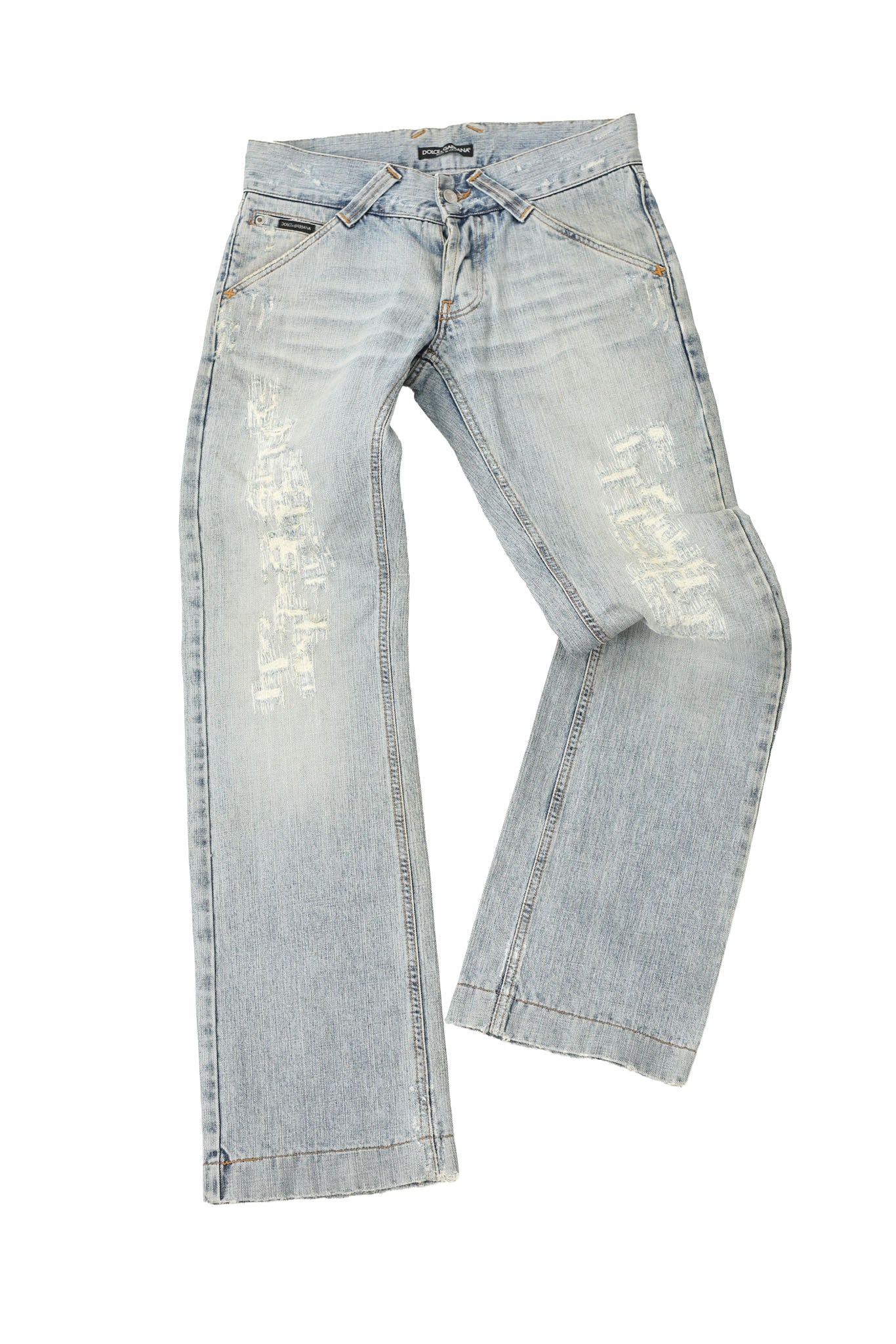 D&G - CRASHED STRAIGHT JEANS