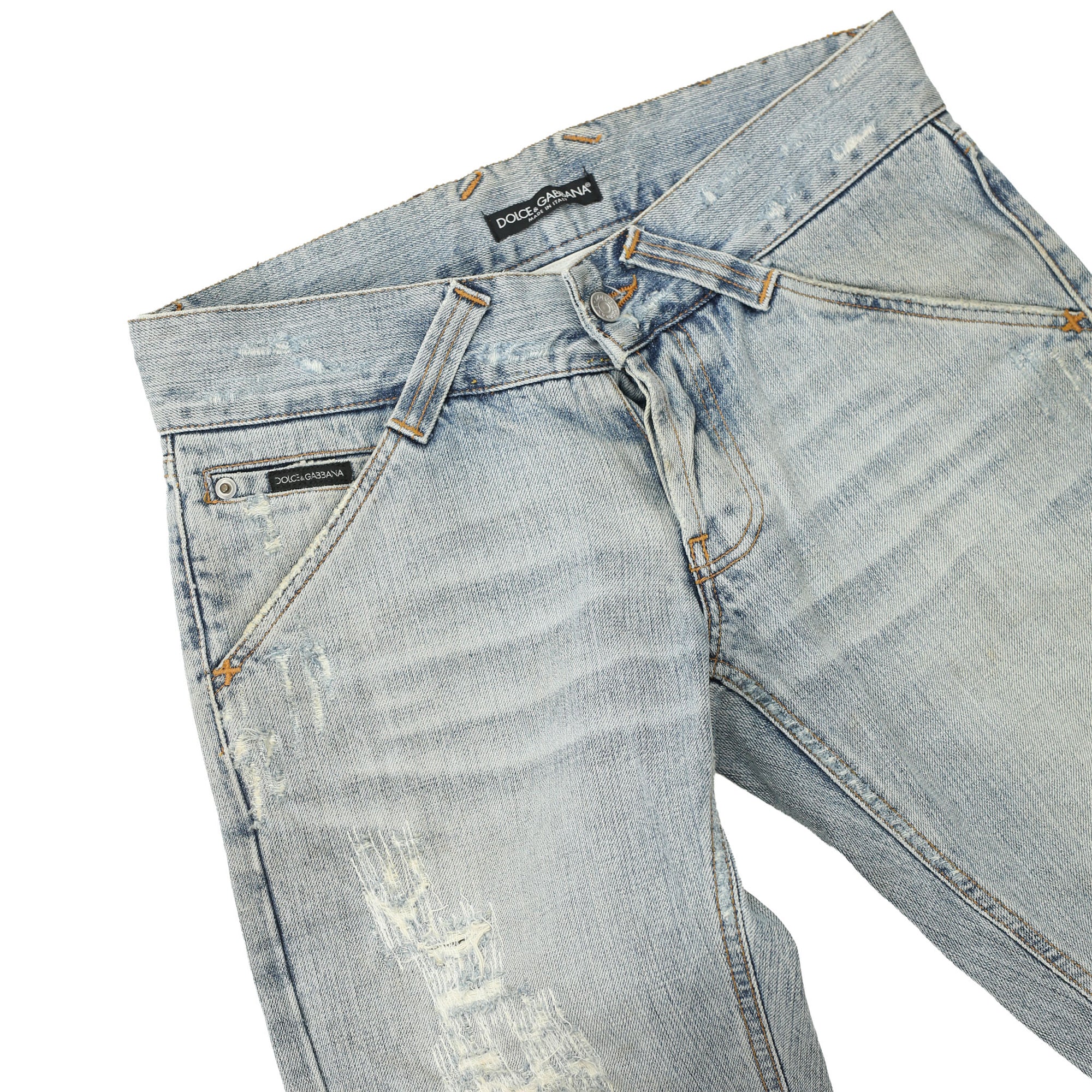 D&G - CRASHED STRAIGHT JEANS