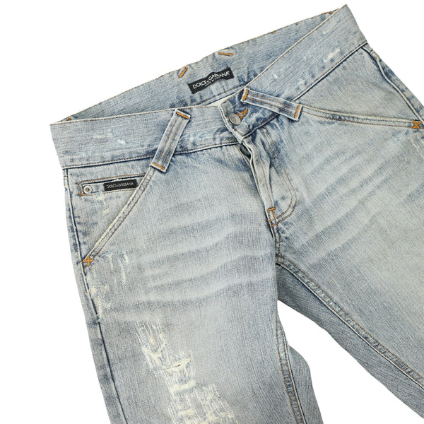 D&G - CRASHED STRAIGHT JEANS