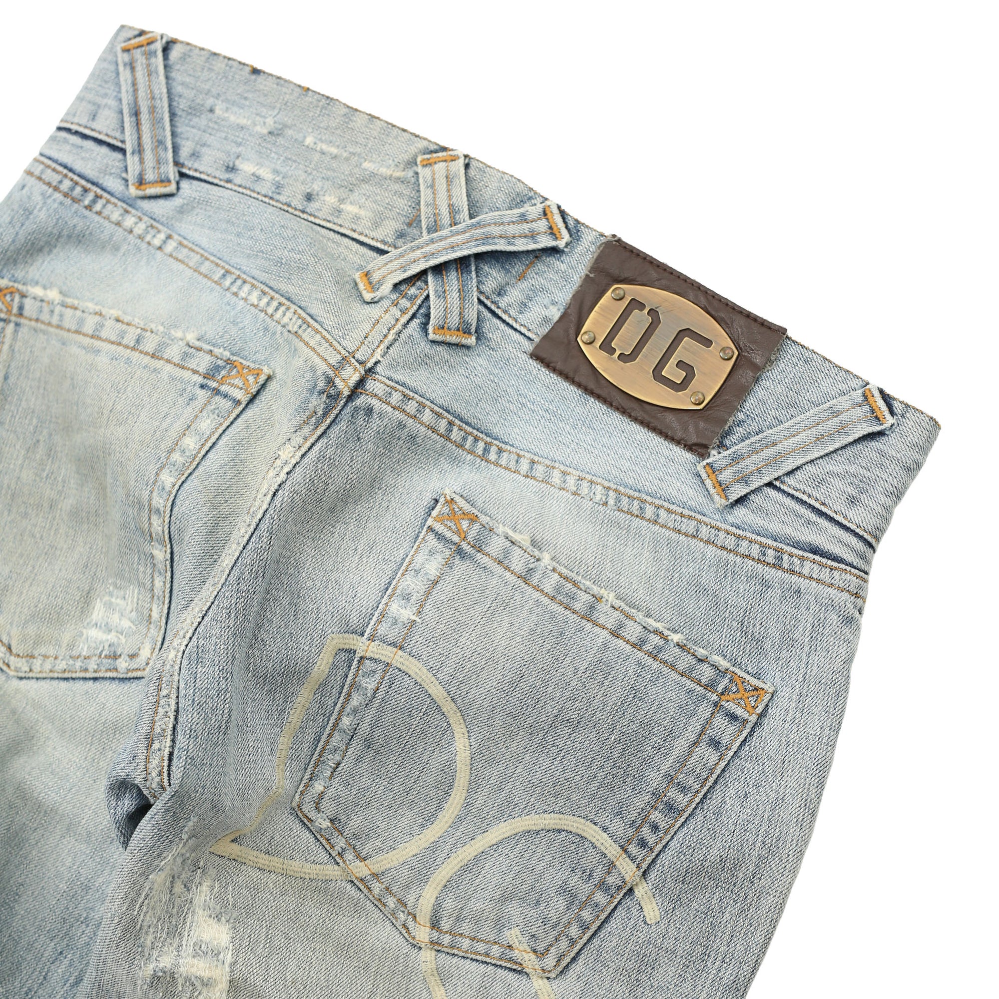 D&G - CRASHED STRAIGHT JEANS