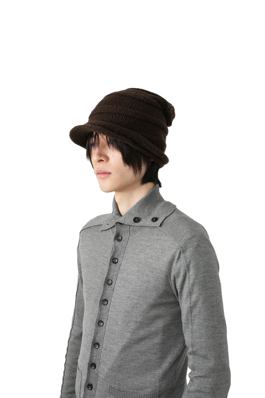 Ribbed knit cap