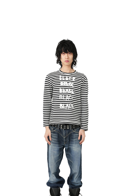 Comme des Garçons Black - border l/s tee
