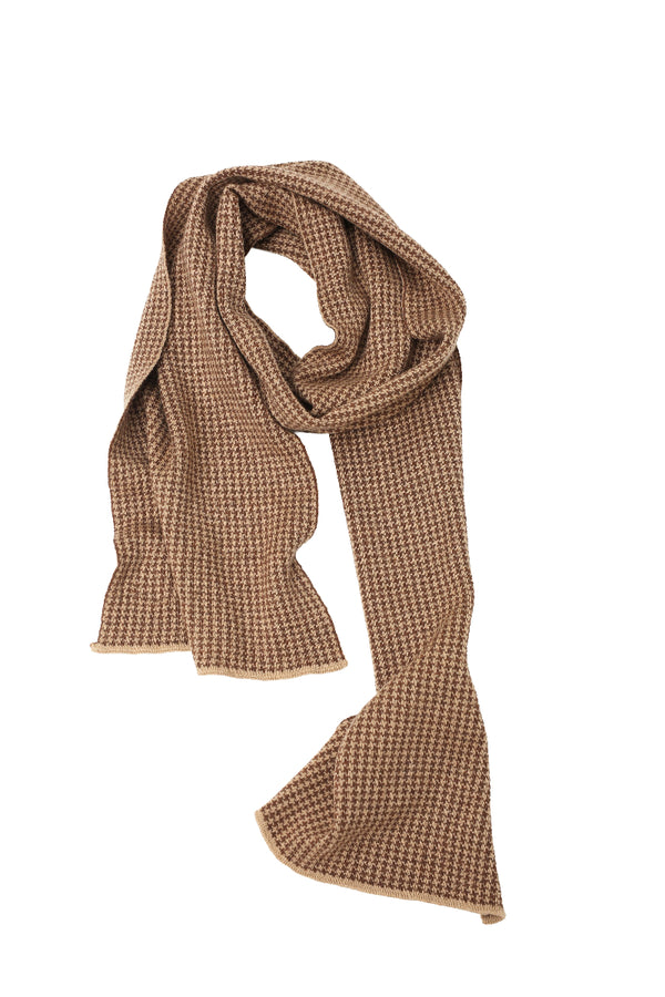 HOUNDSTOOTH KNIT SCARF