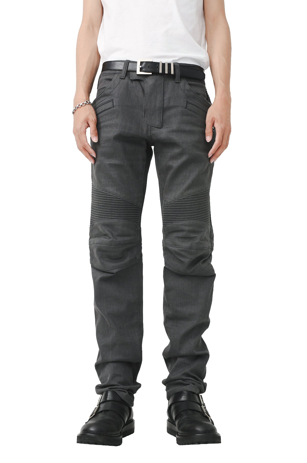 BALMAIN - BIKER JEANS