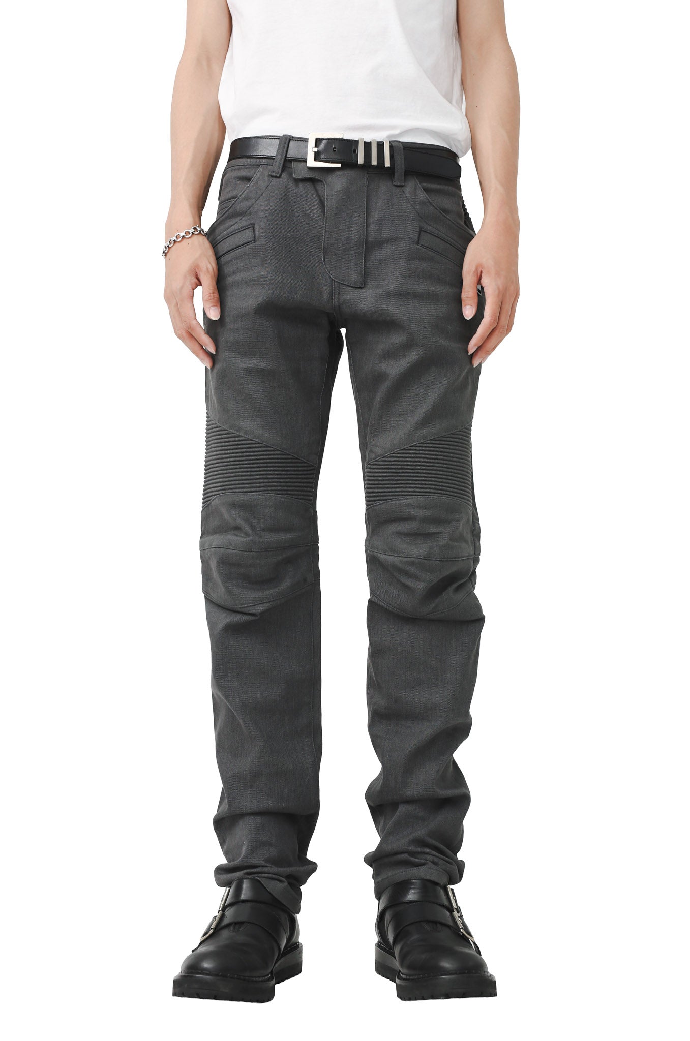 BALMAIN - BIKER JEANS