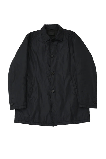 Prada - stein collar nylon coat