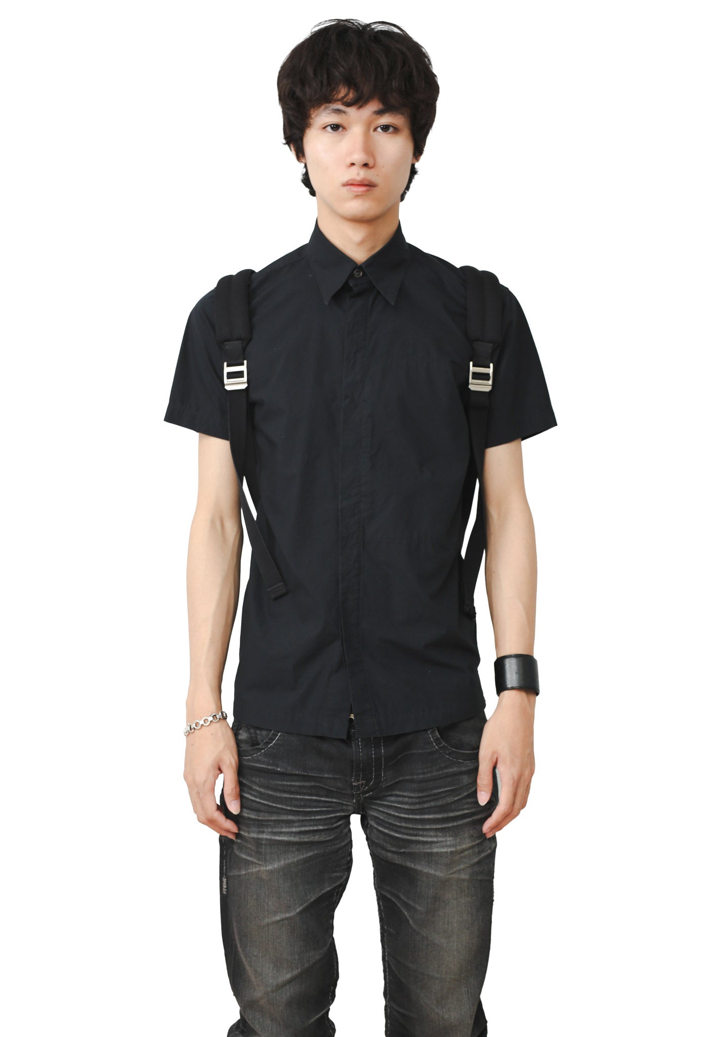SAINT LAURENT PARIS - LEATHER BLEND BACKPACK