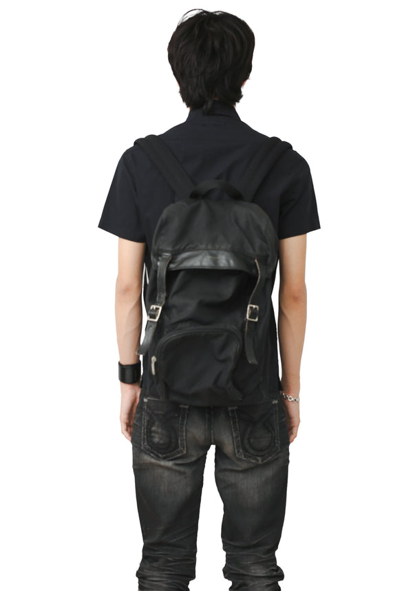 SAINT LAURENT PARIS - LEATHER BLEND BACKPACK