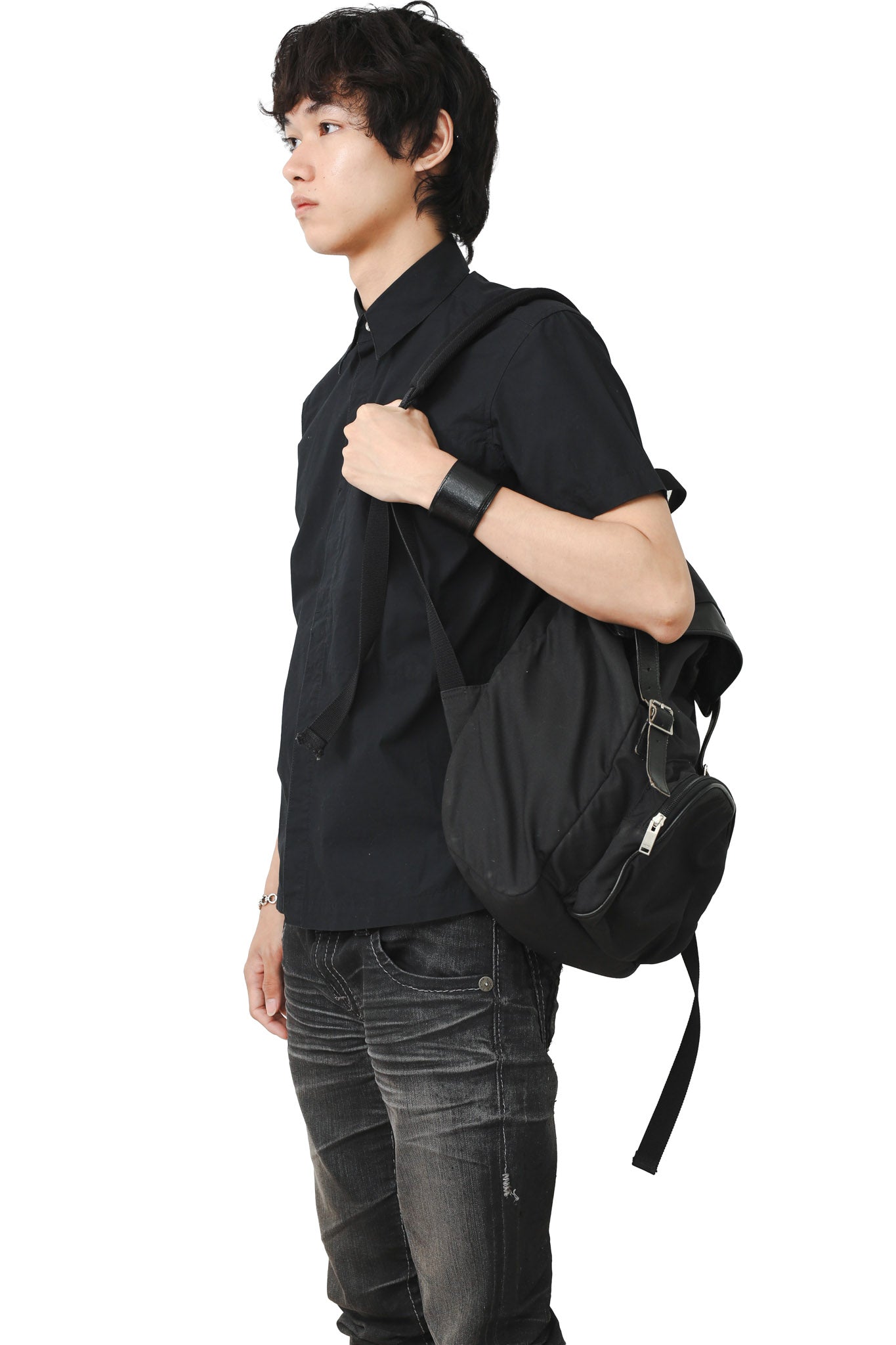 SAINT LAURENT PARIS - LEATHER BLEND BACKPACK
