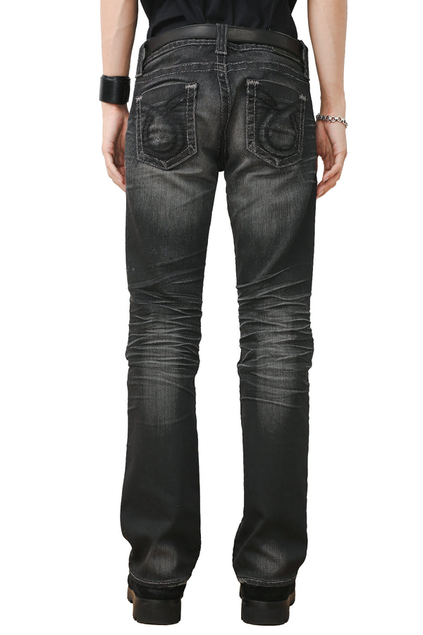 VINTAGE FADED SEMI FLARE JEANS