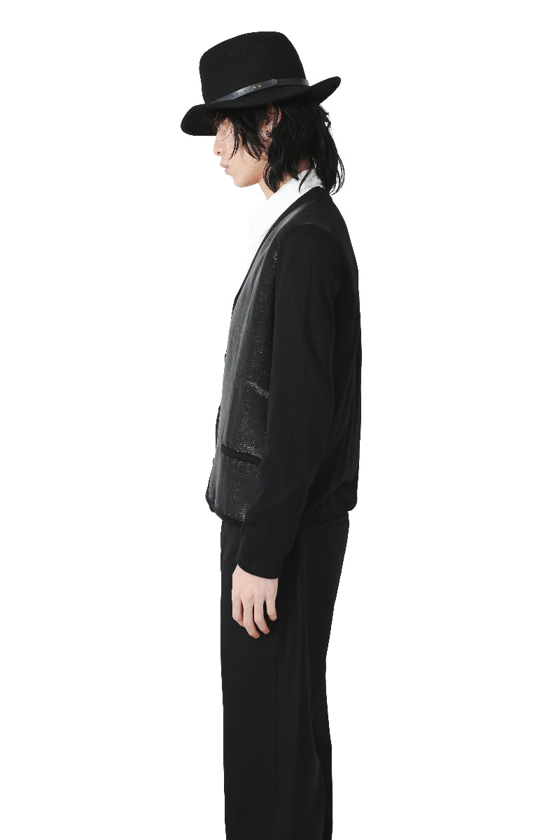 JIL SANDER by RAF SIMONS - SWITCHING KNIT CARDIGAN