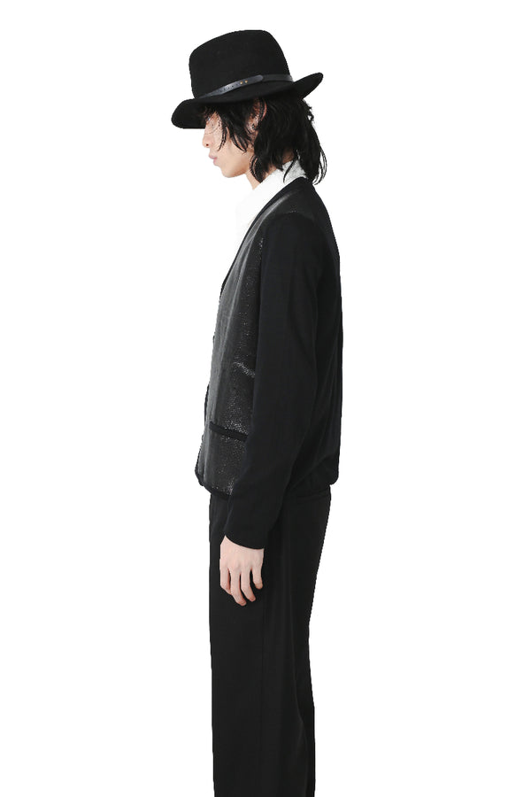 JIL SANDER by RAF SIMONS - SWITCHING KNIT CARDIGAN