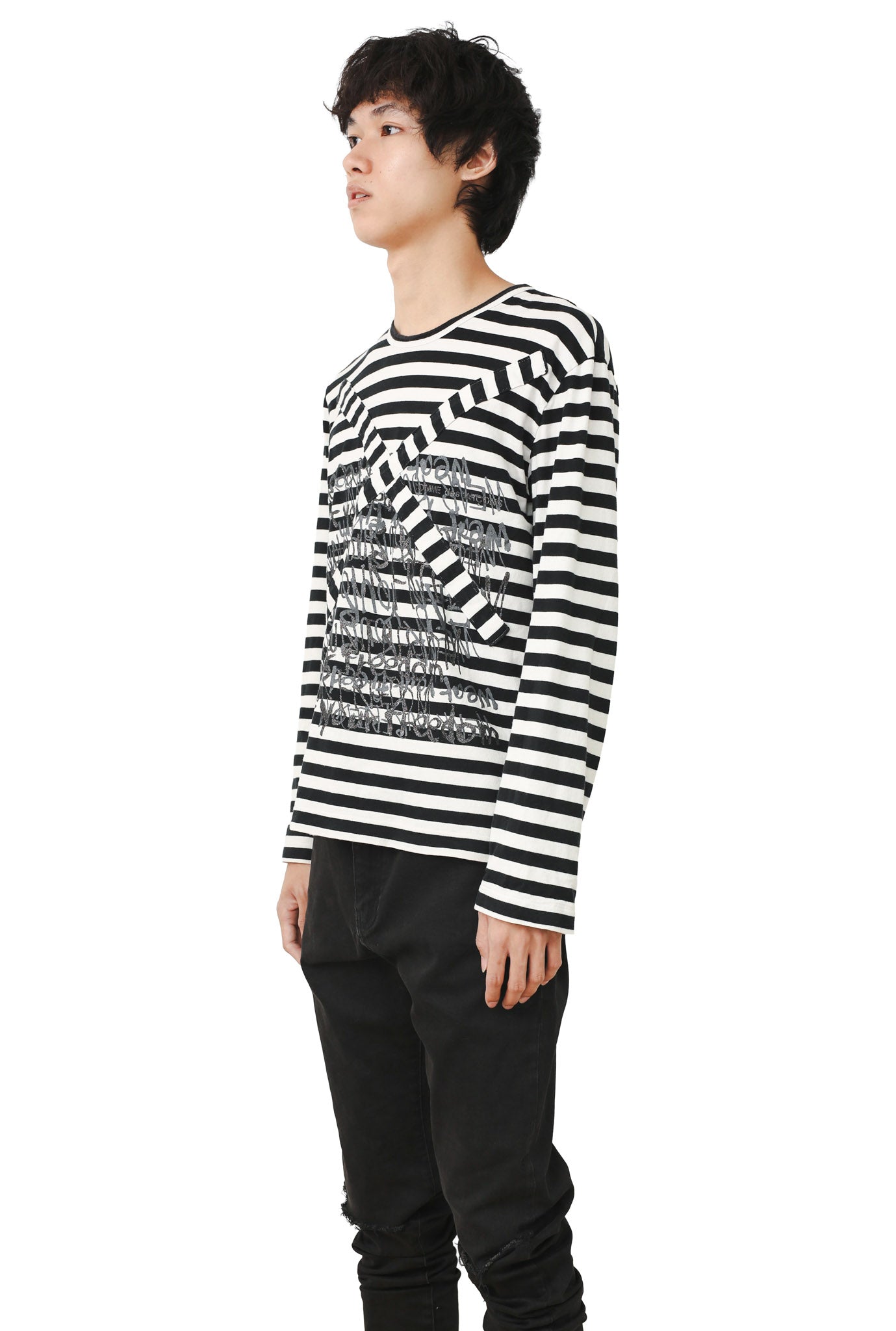 COMME DES GARCONS - BORDER L/S TEE