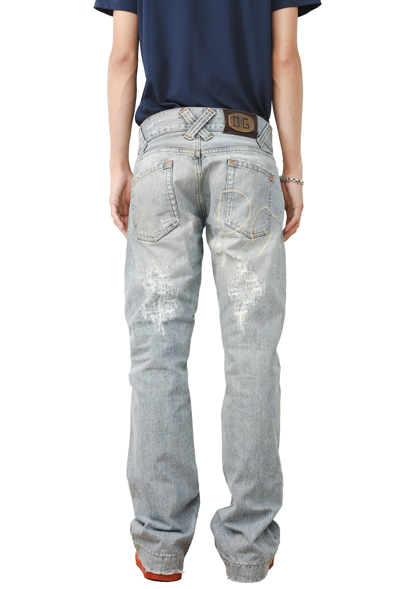 DOLCE&GABBANA - FADED STRAIGHT JEANS