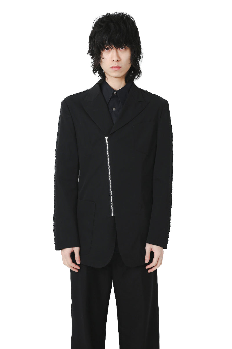 JEAN PAUL GAULTIER HOMME - SPPANGLE ZIP TAILORED JACKET