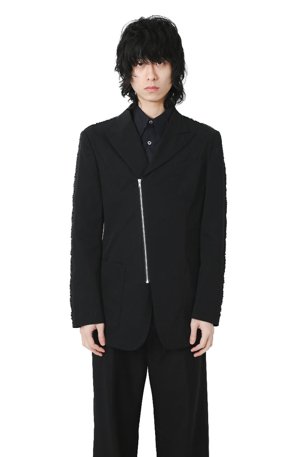 JEAN PAUL GAULTIER HOMME - SPPANGLE ZIP TAILORED JACKET