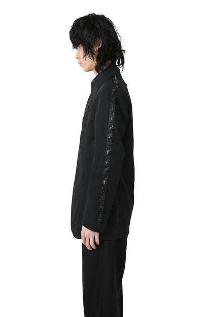 "jean paul gaultier homme" spangle zip tailored jacket