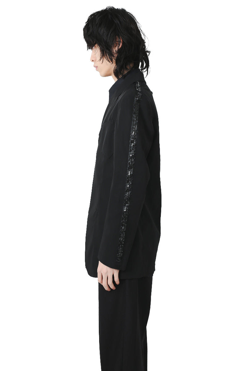 JEAN PAUL GAULTIER HOMME - SPPANGLE ZIP TAILORED JACKET