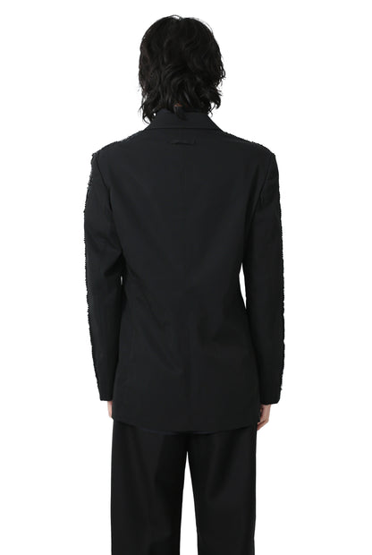 "jean paul gaultier homme" spangle zip tailored jacket