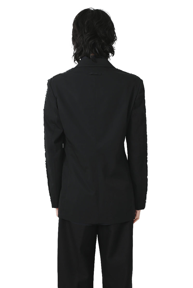 JEAN PAUL GAULTIER HOMME - SPPANGLE ZIP TAILORED JACKET