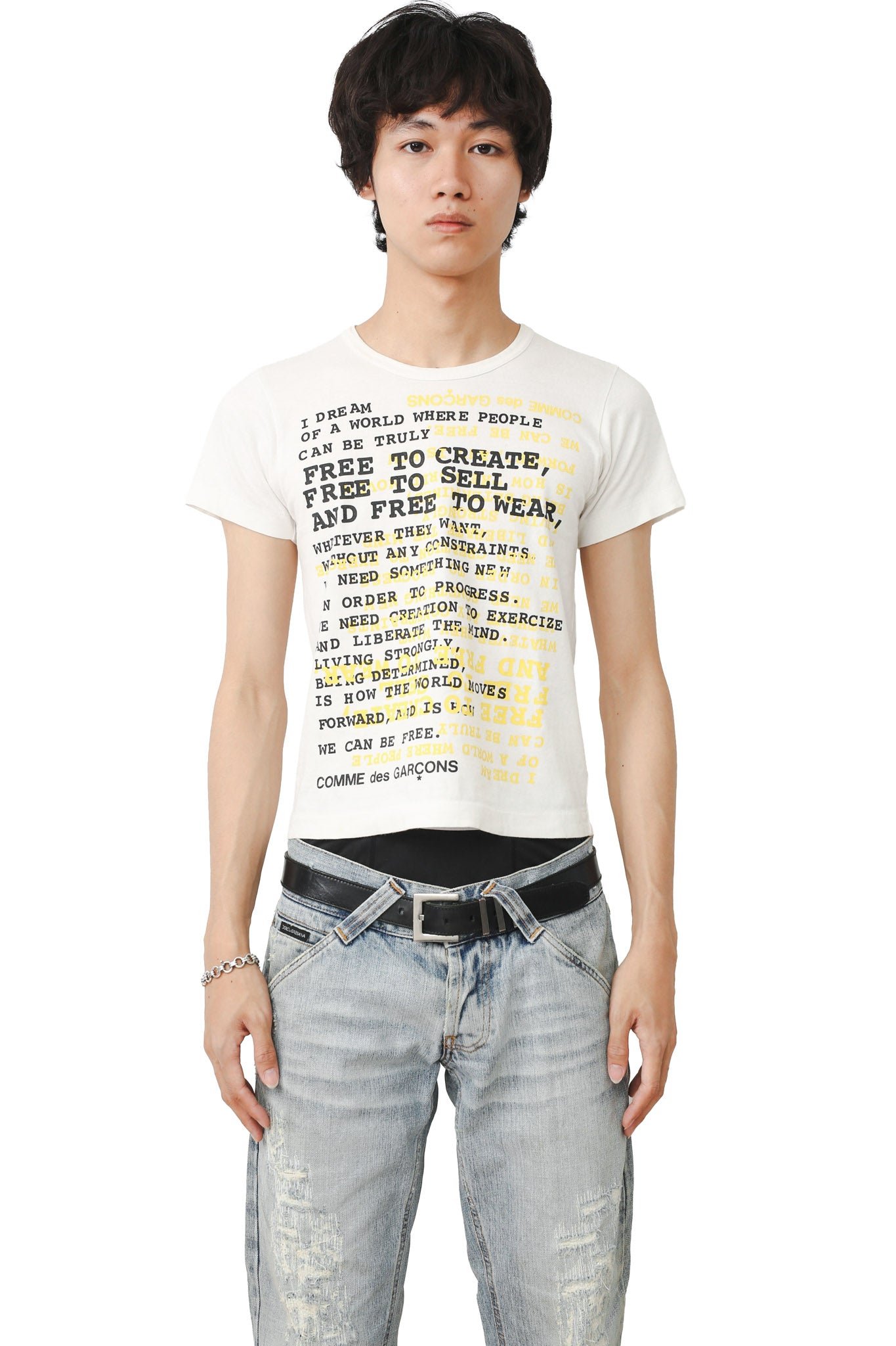 COMME DES GARCONS - PRINTED TIGHT TEE