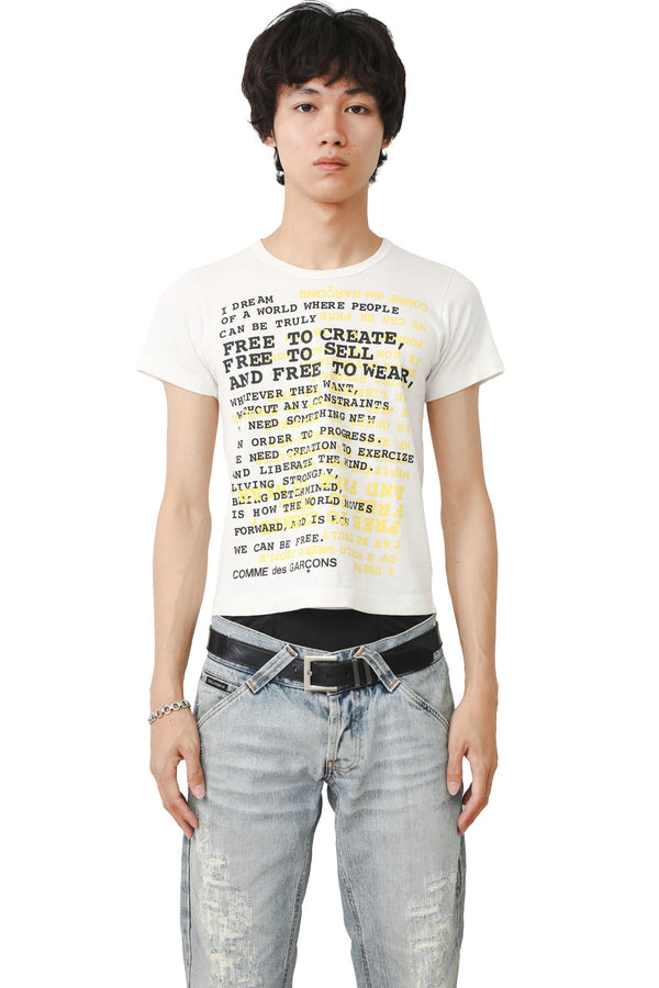 COMME DES GARCONS - PRINTED TIGHT TEE