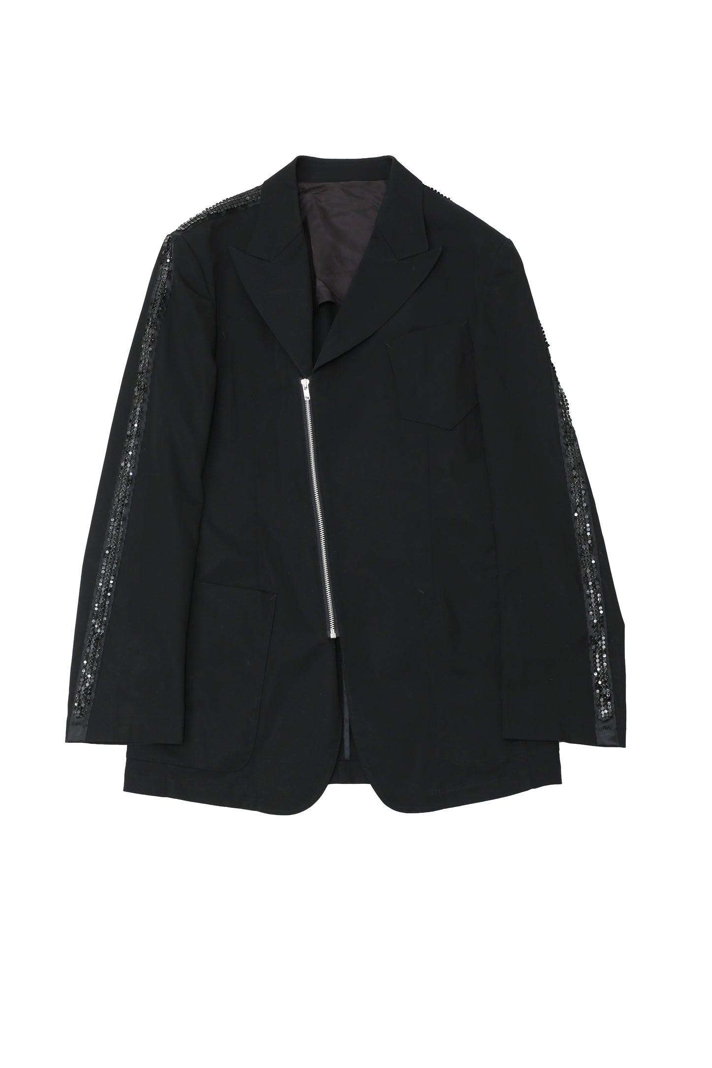 "jean paul gaultier homme" spangle zip tailored jacket