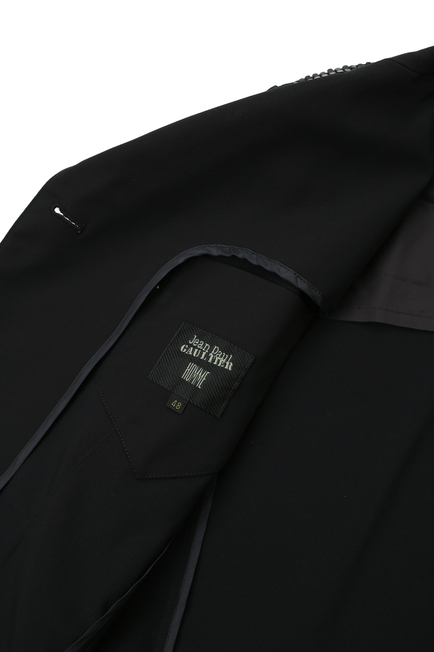 "jean paul gaultier homme" spangle zip tailored jacket