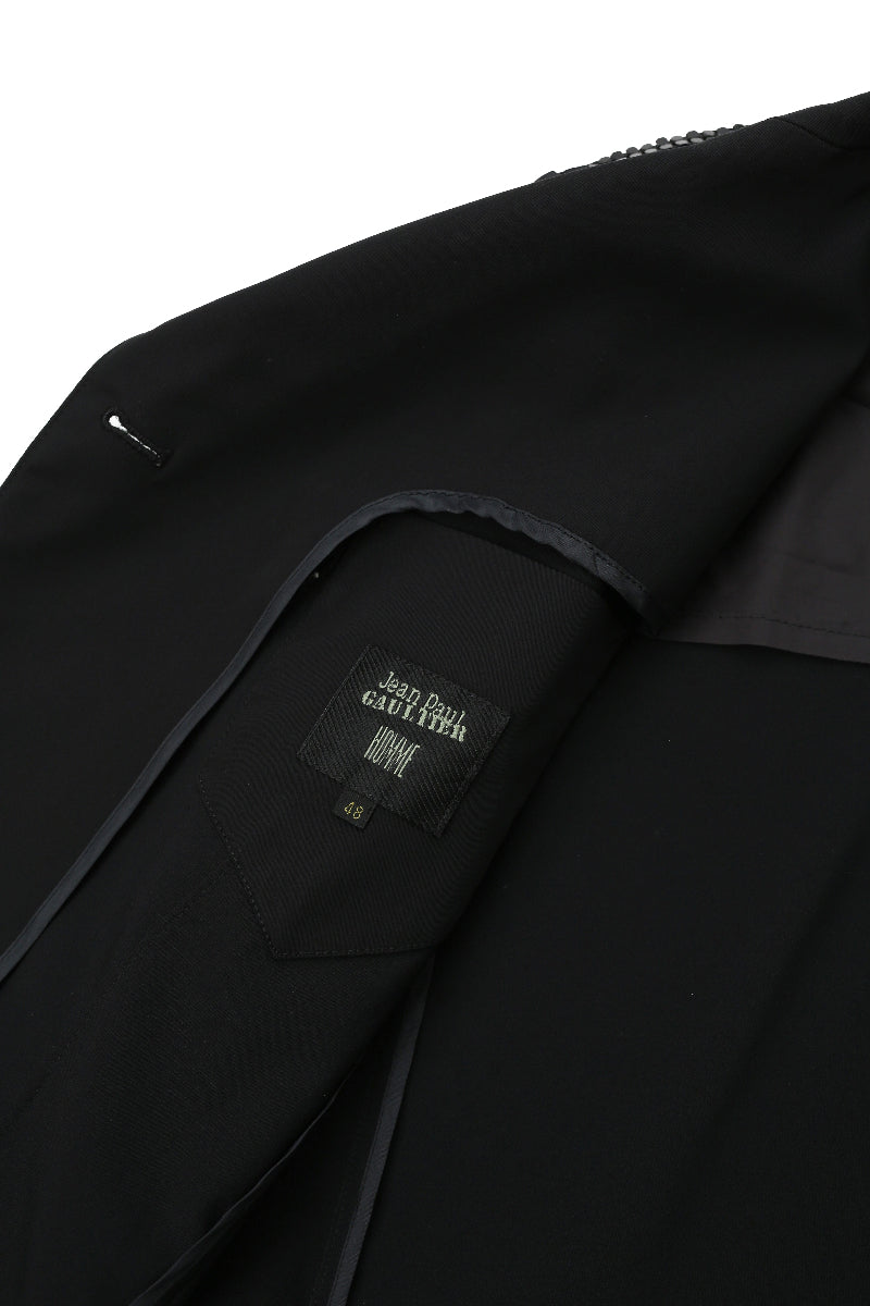 JEAN PAUL GAULTIER HOMME - SPPANGLE ZIP TAILORED JACKET