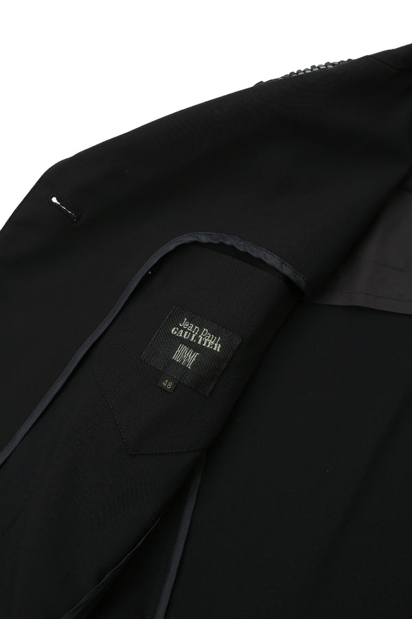 JEAN PAUL GAULTIER HOMME - SPPANGLE ZIP TAILORED JACKET