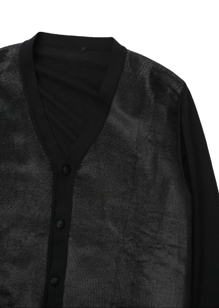 JIL SANDER by RAF SIMONS - SWITCHING KNIT CARDIGAN