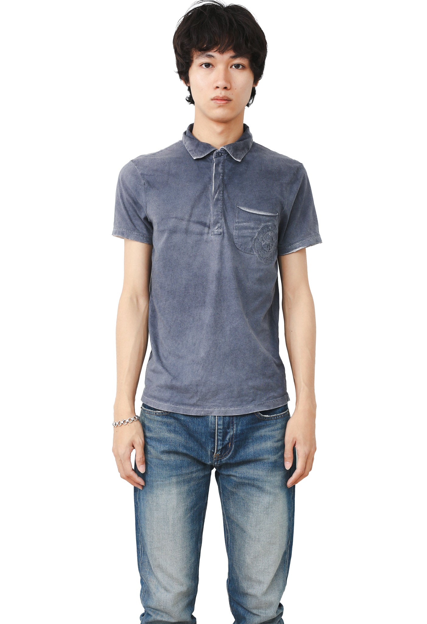 ARMANI  EXCHANGE - FADED POLO SHIRT