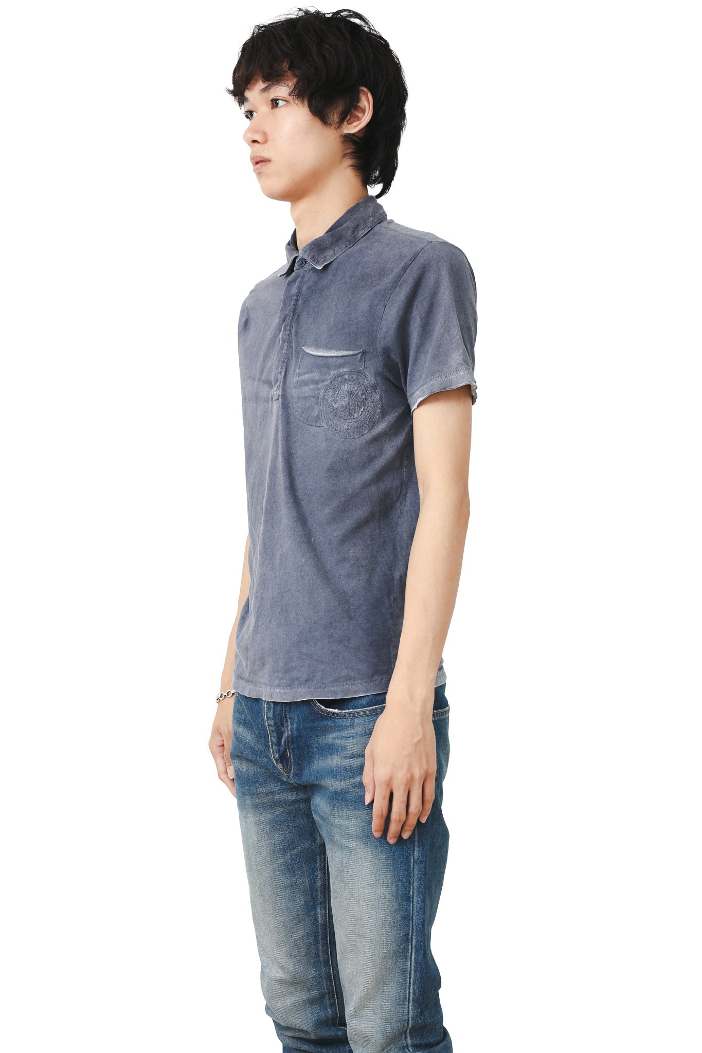 ARMANI  EXCHANGE - FADED POLO SHIRT