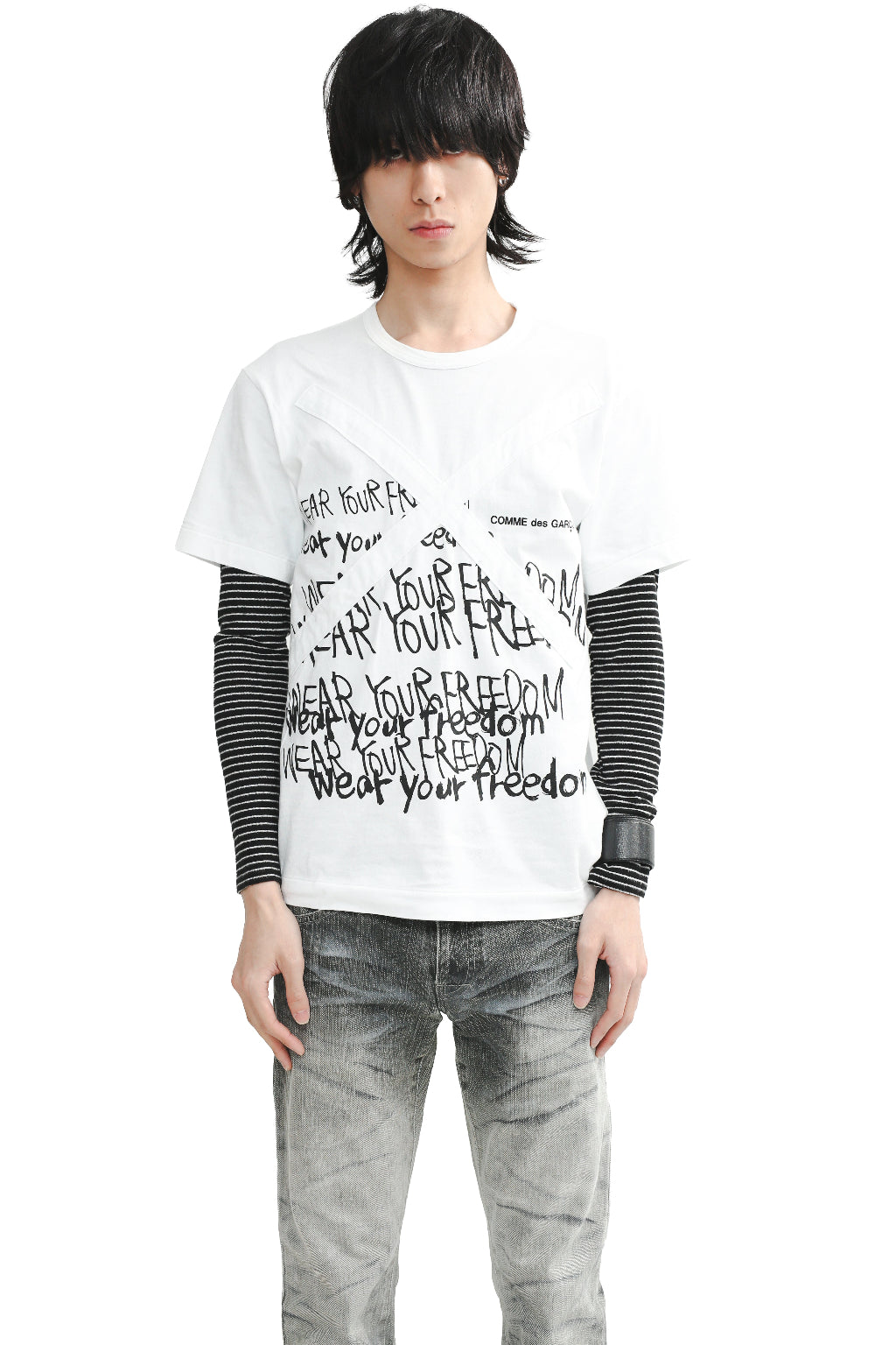 COMME DES GARCONS  HOMME PLUS - PRINTED TEE