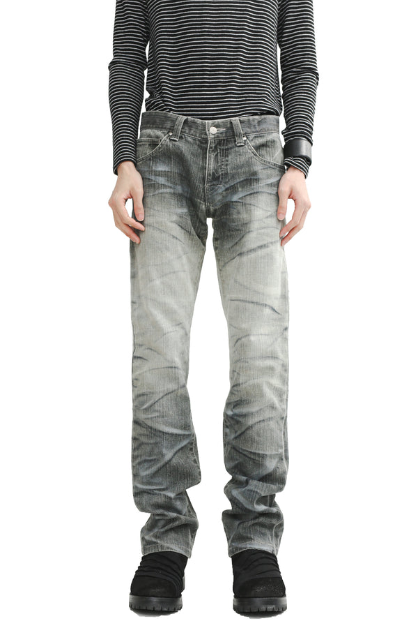 TORNDO MART - FADE GREY SKINNY JEANS