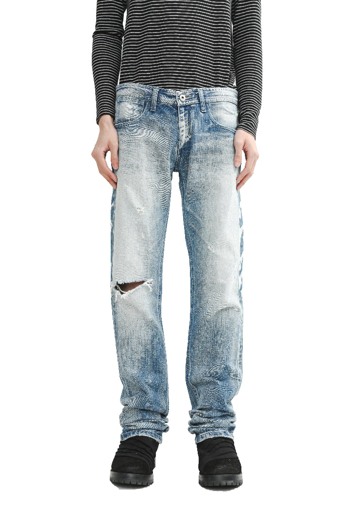 NEIL BARRET -PAINT STRAIGHT JEANS