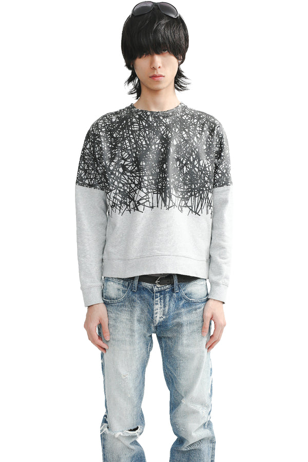 BALENCIAGA - SCRATCHED SWEATSHIRT