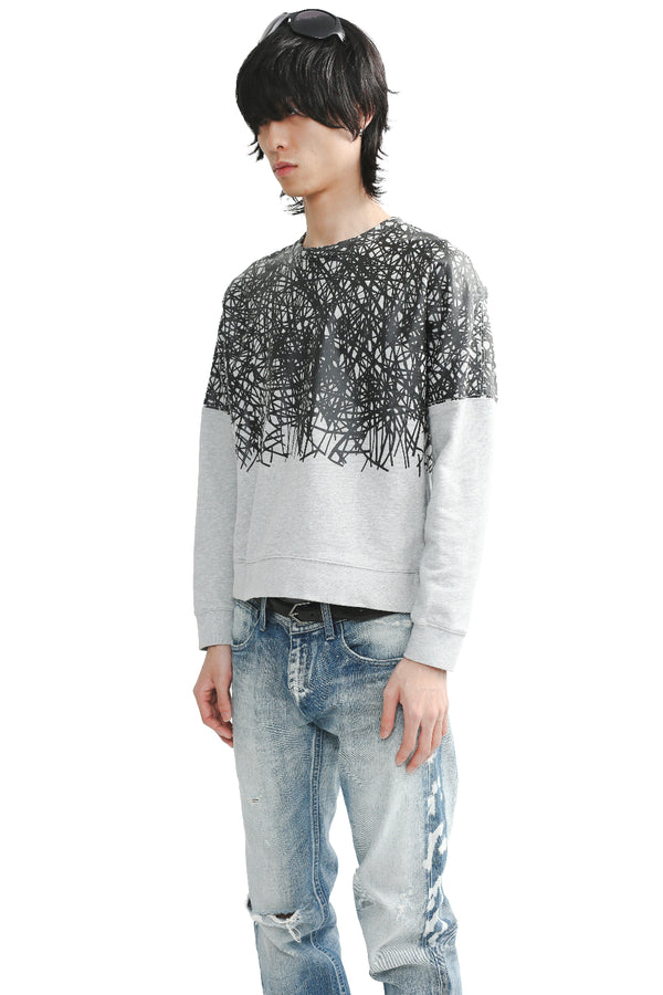 BALENCIAGA - SCRATCHED SWEATSHIRT