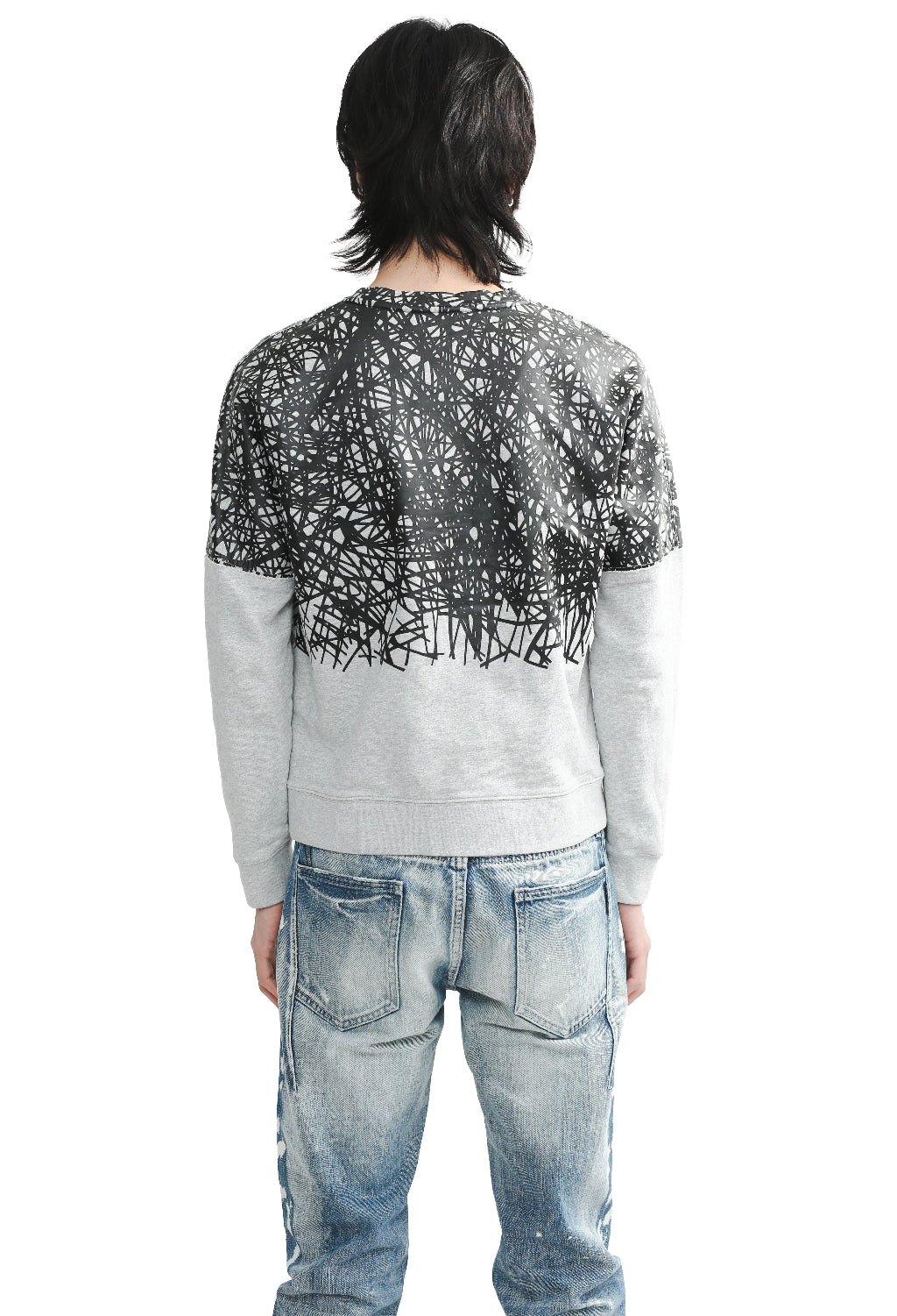 BALENCIAGA - SCRATCHED SWEATSHIRT