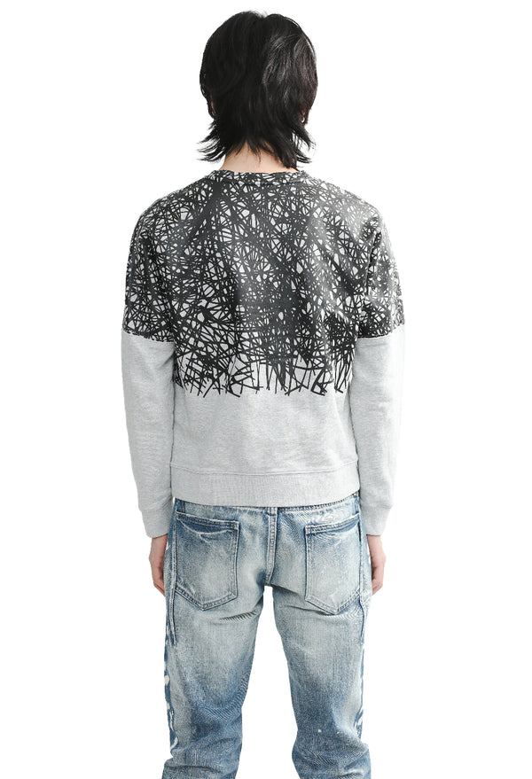 BALENCIAGA - SCRATCHED SWEATSHIRT