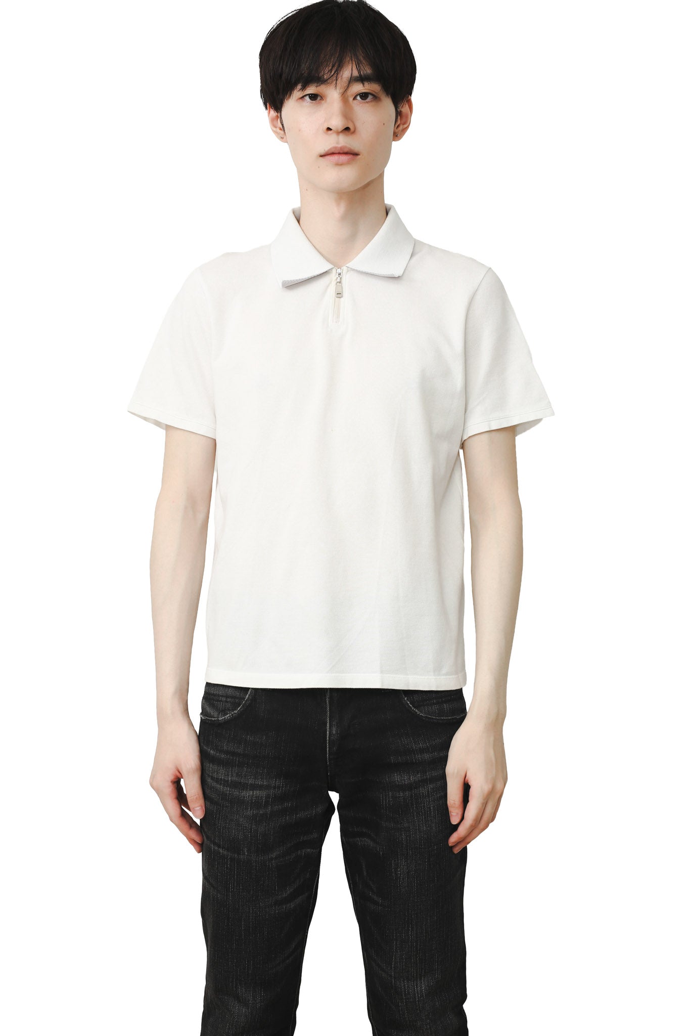 JIL SANDER - ZIP POLO SHIRT – v・・t・-l