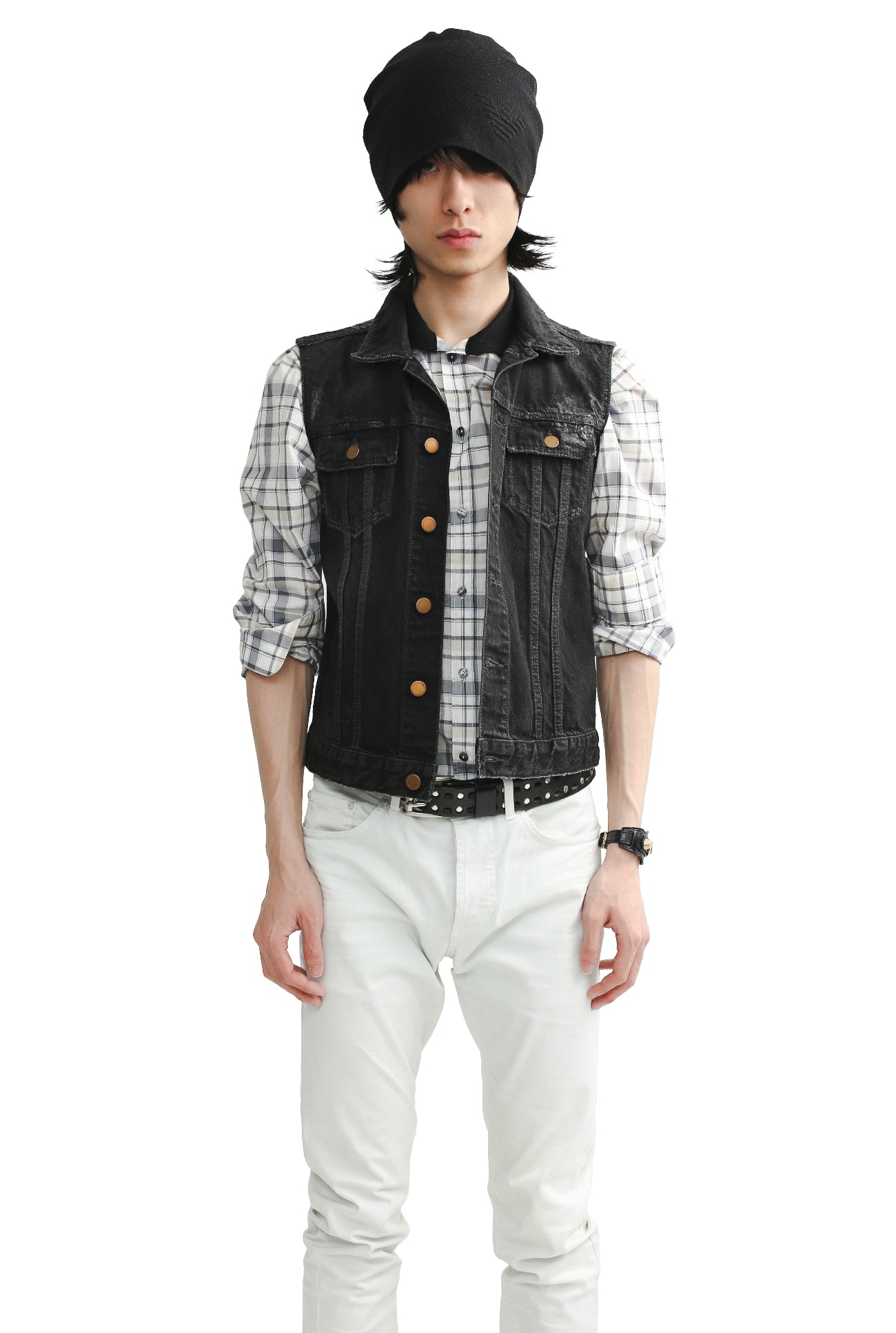 JIL SANDER - COATED DENIM VEST
